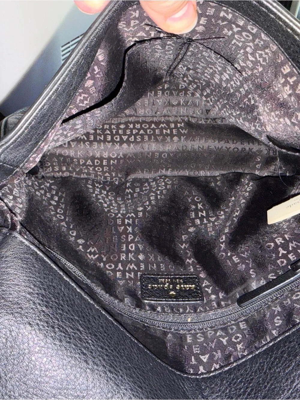 kate spade Black Leather Shoulder Bag - Classic Pebbled Crossbody